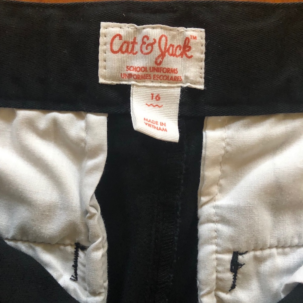 Boys Black Chinos
